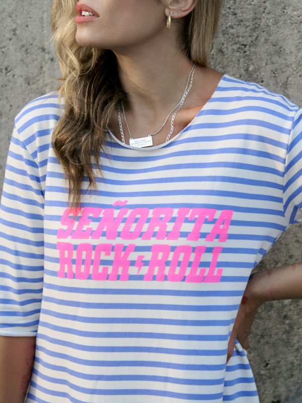 VESTIDO RAYAS "SEÑORITA...