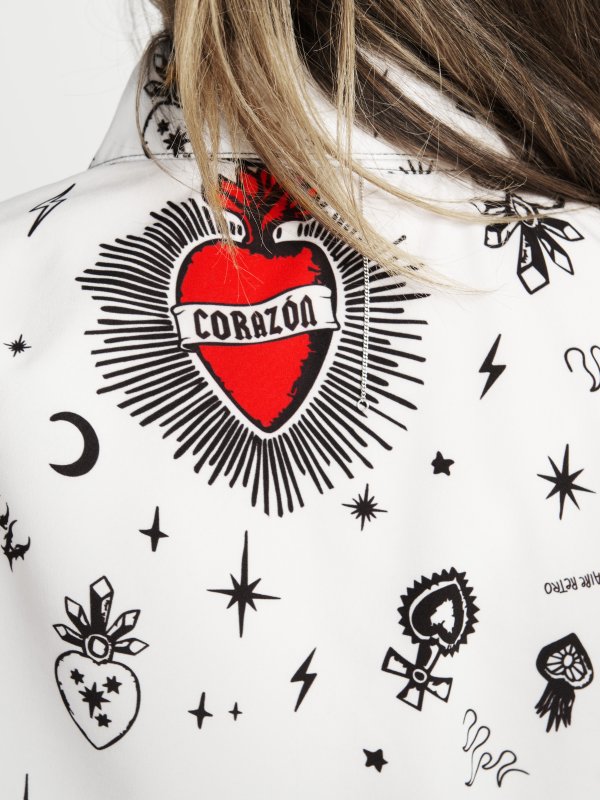 CAMISA "CORAZONES" BLANCA