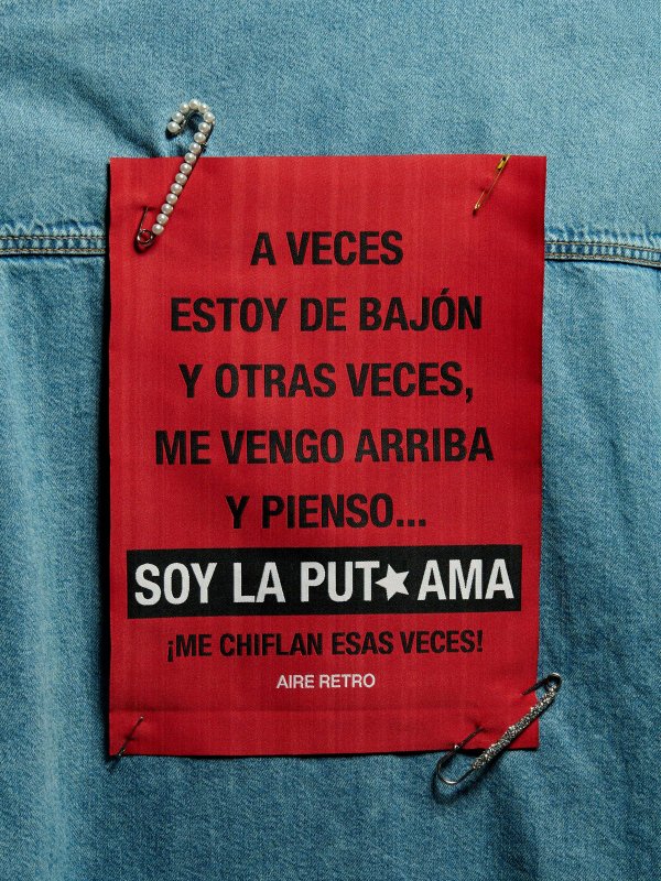 PARCHE BORDADO "P*TA AMA"