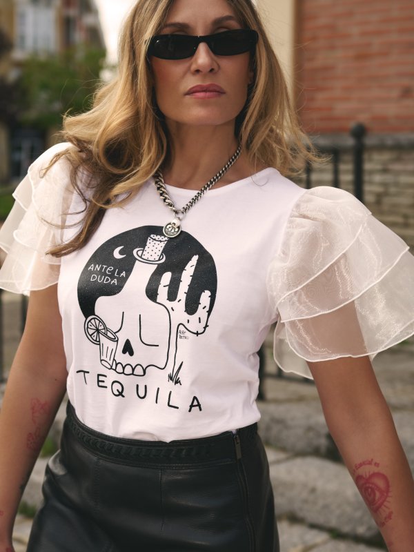 CAMI "TEQUILA" ORGANZA BLANCA