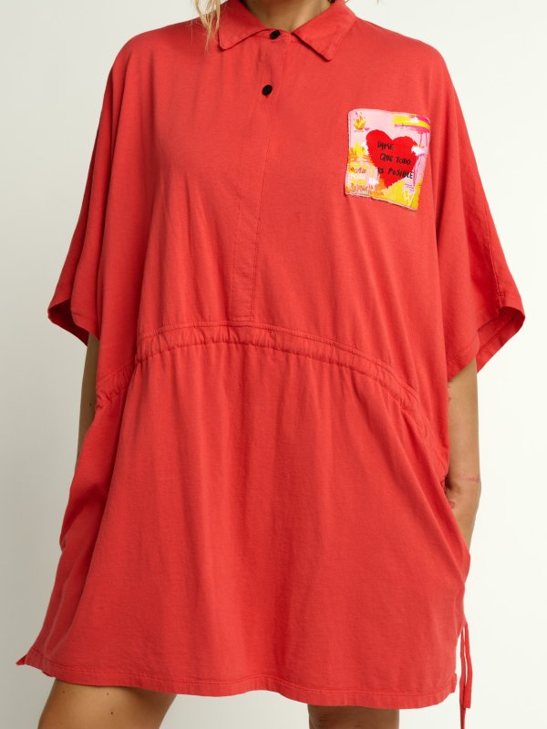 VESTIDO "TODO ES POSIBLE" TEJA