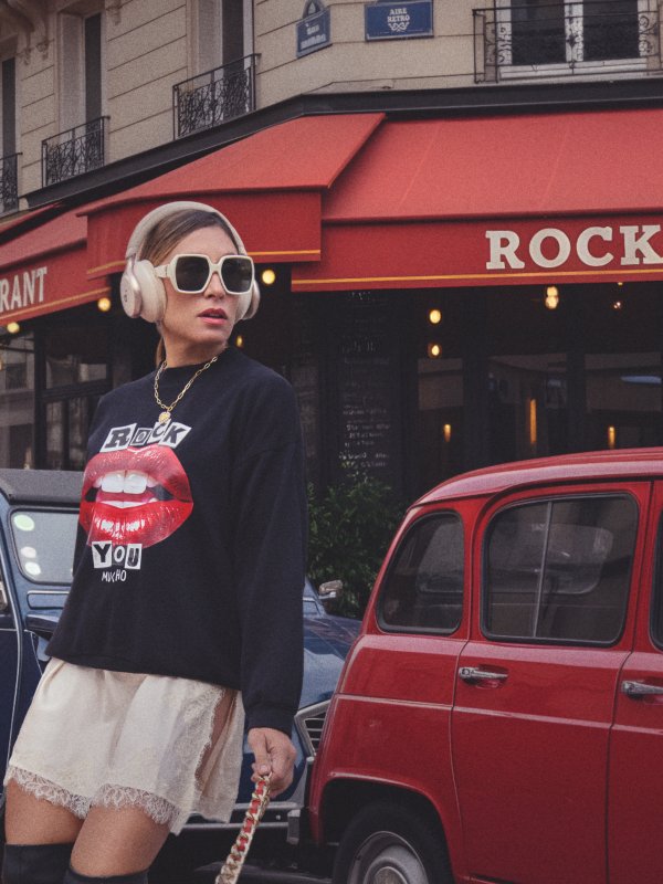 SUDADERA "LABIOS" ROCK YOU