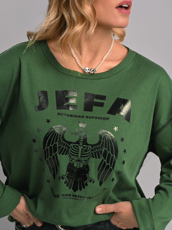 CAMISETA VERDE "JEFA"