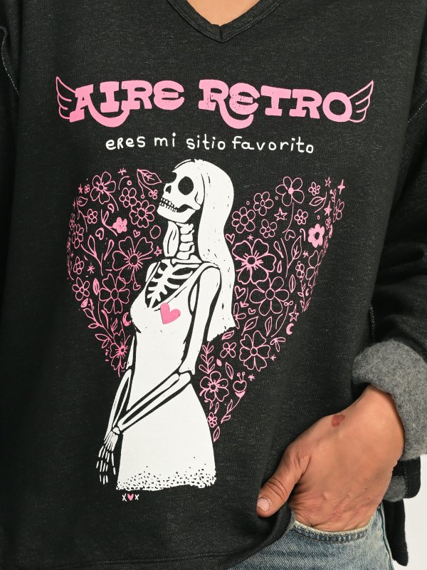 SUDADERA GRIS " MI SITIO...