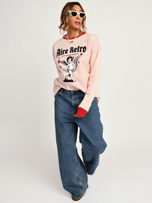 SUDADERA ROSA "CUPIDA"