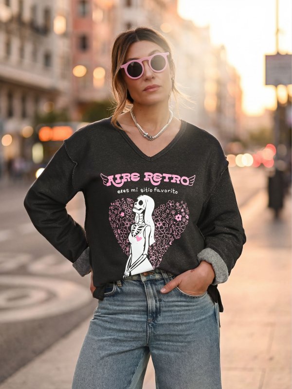 SUDADERA GRIS " MI SITIO...