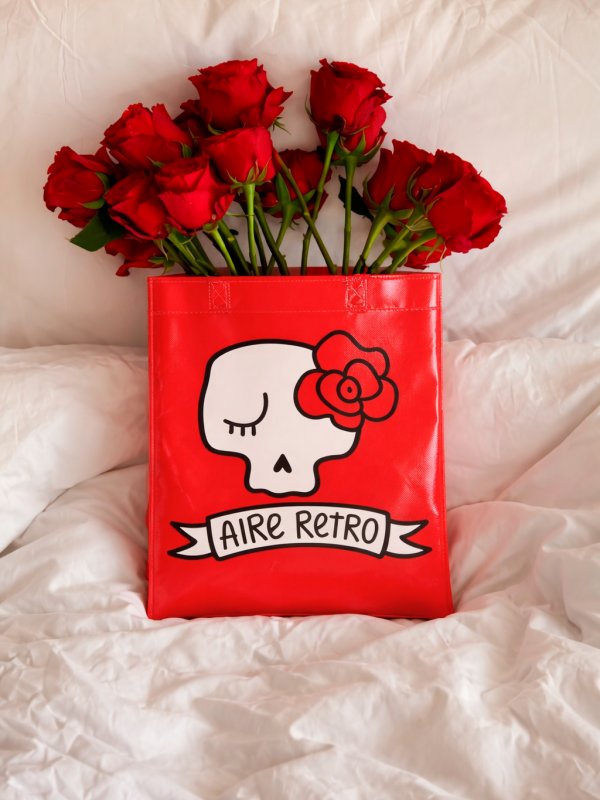 BOLSA "CALAVERA" PEQUEÑA ROJA