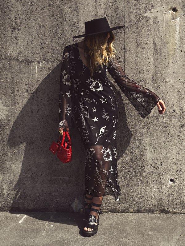 VESTIDO LARGO TUL "POEMAS"