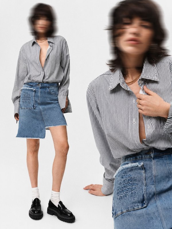 FALDA DENIM "EQUIVOCARSE"