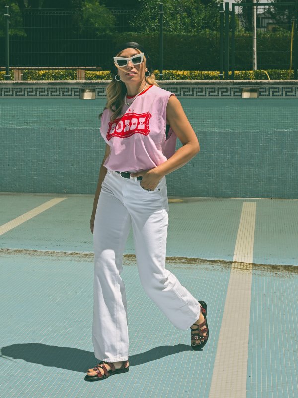 CAMI CHICA "BORDE" ROSA