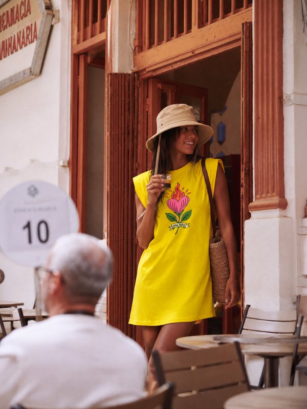 VESTIDO AMARILLO "FLOR"