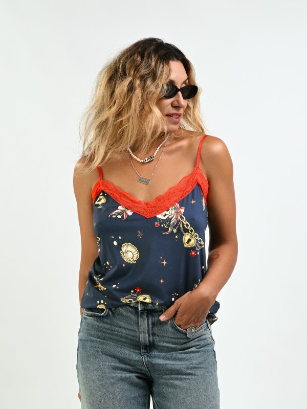 LENCERA "TESOROS" NAVY