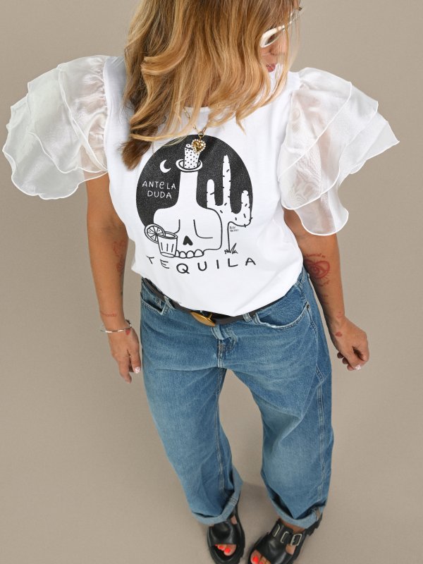 CAMI "TEQUILA" ORGANZA BLANCA