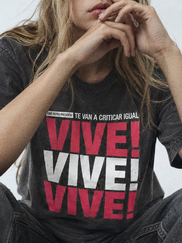 CAMISETA FADE OUT "VIVE"